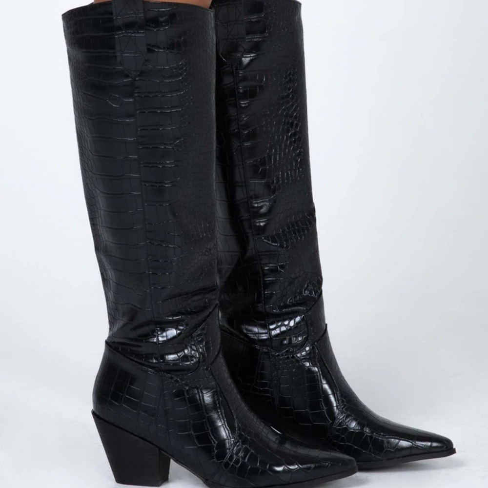 Princess Polly Riley boots black